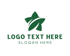 Organic Star Leaf logo