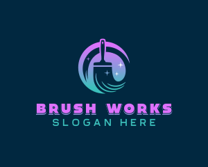 Brush Paint Painter logo design