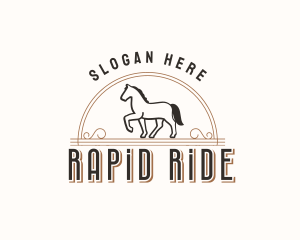 Trotting Horse Ranch logo design