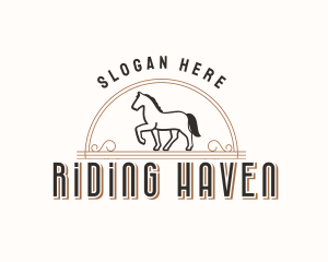 Trotting Horse Ranch logo design