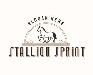 Trotting Horse Ranch logo design