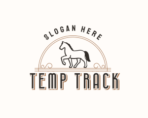 Trotting Horse Ranch logo design