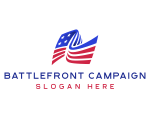 American Patriot Flag  logo design