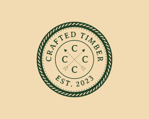 Hipster Arrows Rope Studio logo design