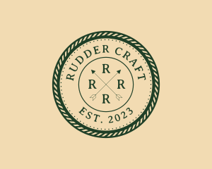 Hipster Arrows Rope Studio logo design