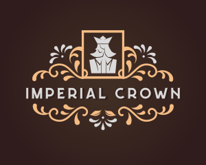 King Monarch Floral Ornament logo