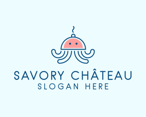 Squid Cloche Cooking logo design