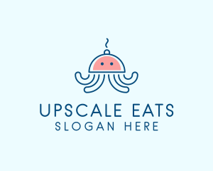 Squid Cloche Cooking logo design