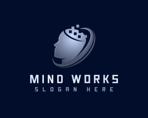 AI Cyber Mind logo design