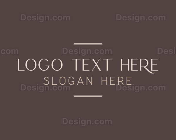 Elegant Luxury Wordmark Logo