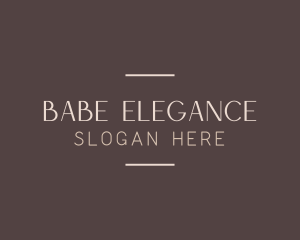 Elegant Luxury Wordmark logo design