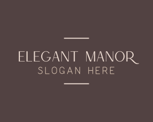 Elegant Luxury Wordmark logo design