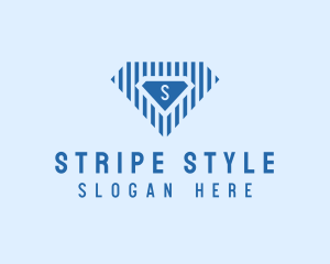 Stripe Diamond Jewel logo design