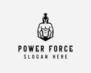 Strong Warrior Man logo design