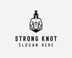 Strong Warrior Man logo design