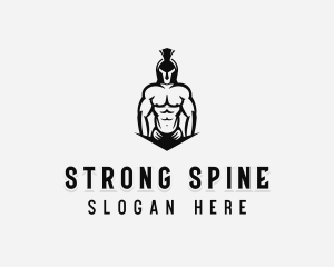 Strong Warrior Man logo design