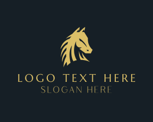 Elegant Horse Head logo