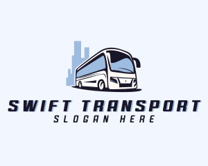 Travel Transport Bus logo design