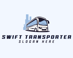 Travel Transport Bus logo design