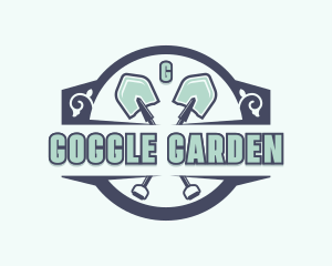 Lawn Gardening Shovel logo design