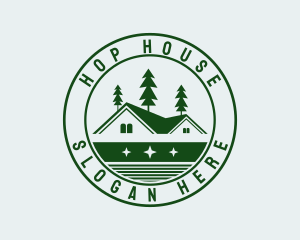 Forest House Badge logo design