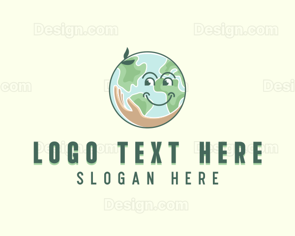 Eco Sustainable Globe Logo