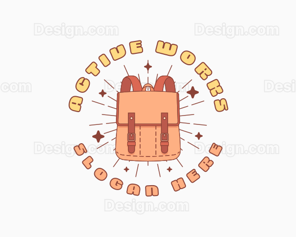 Cute Backpack Bag Logo