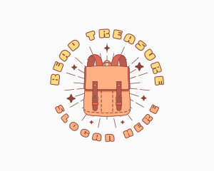 Cute Backpack Bag Logo