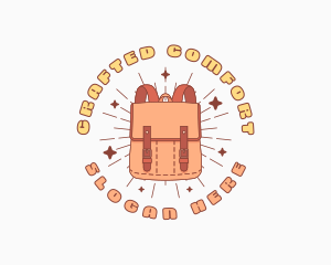 Cute Backpack Bag Logo