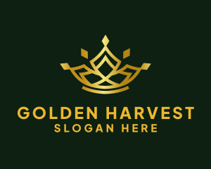 Golden Royal Crown logo design