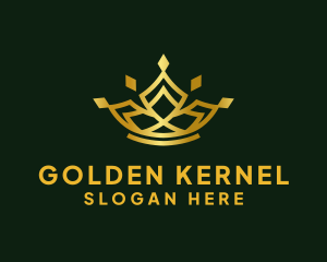 Golden Royal Crown logo design