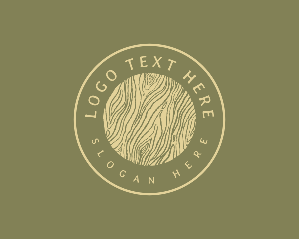 Lumberjack Woodwork Circle logo