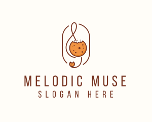 Musical Cookie Cafe logo design