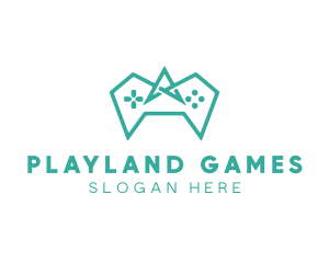 Gaming Polygon Controller logo design