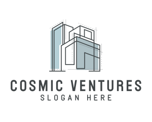 Residential Space Building Realty logo design