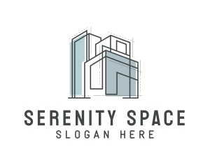 Residential Space Building Realty logo design