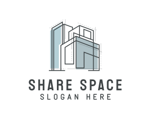 Residential Space Building Realty logo design