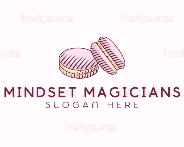 Macaroon Pastry Dessert Logo