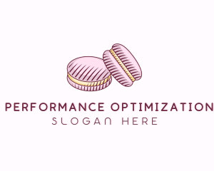 Macaroon Pastry Dessert Logo