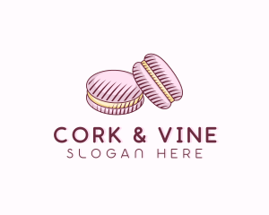 Macaroon Pastry Dessert logo design