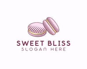 Macaroon Pastry Dessert logo design