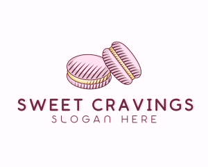 Macaroon Pastry Dessert logo design