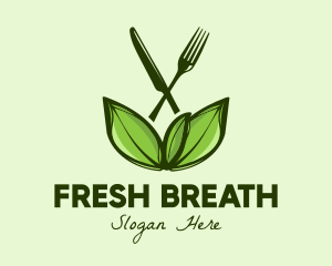 Healthy Greens Salad Food logo design