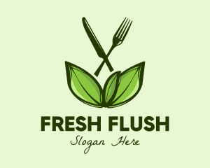 Healthy Greens Salad Food logo design