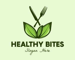 Healthy Greens Salad Food logo design