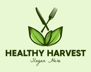 Healthy Greens Salad Food logo design