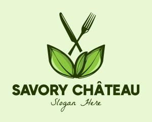 Healthy Greens Salad Food logo design