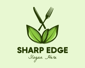 Healthy Greens Salad Food logo design