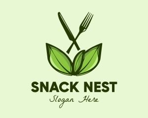 Healthy Greens Salad Food logo design