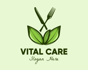 Healthy Greens Salad Food logo